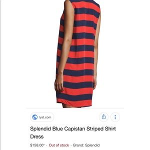 Striped button up dress